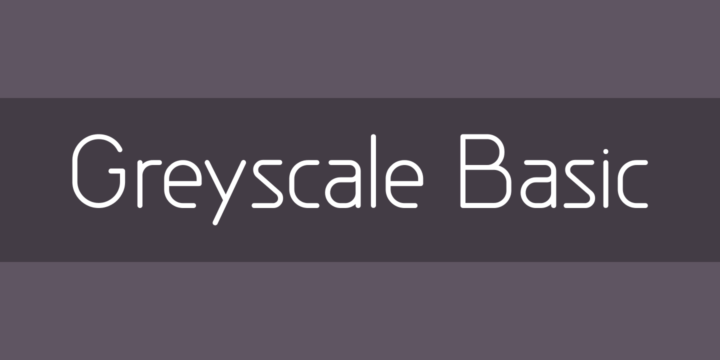 Пример шрифта Greyscale Basic Regular